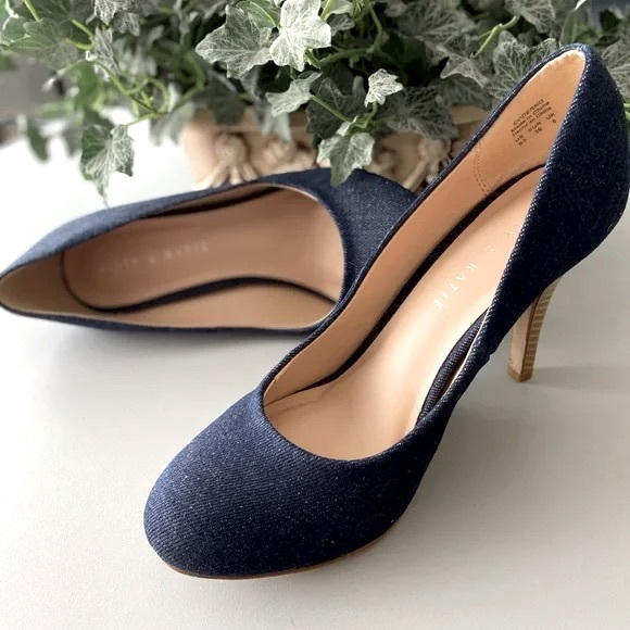 Kelly and Katie Blue Jean Denim Pump Heel - Picture 1 of 12